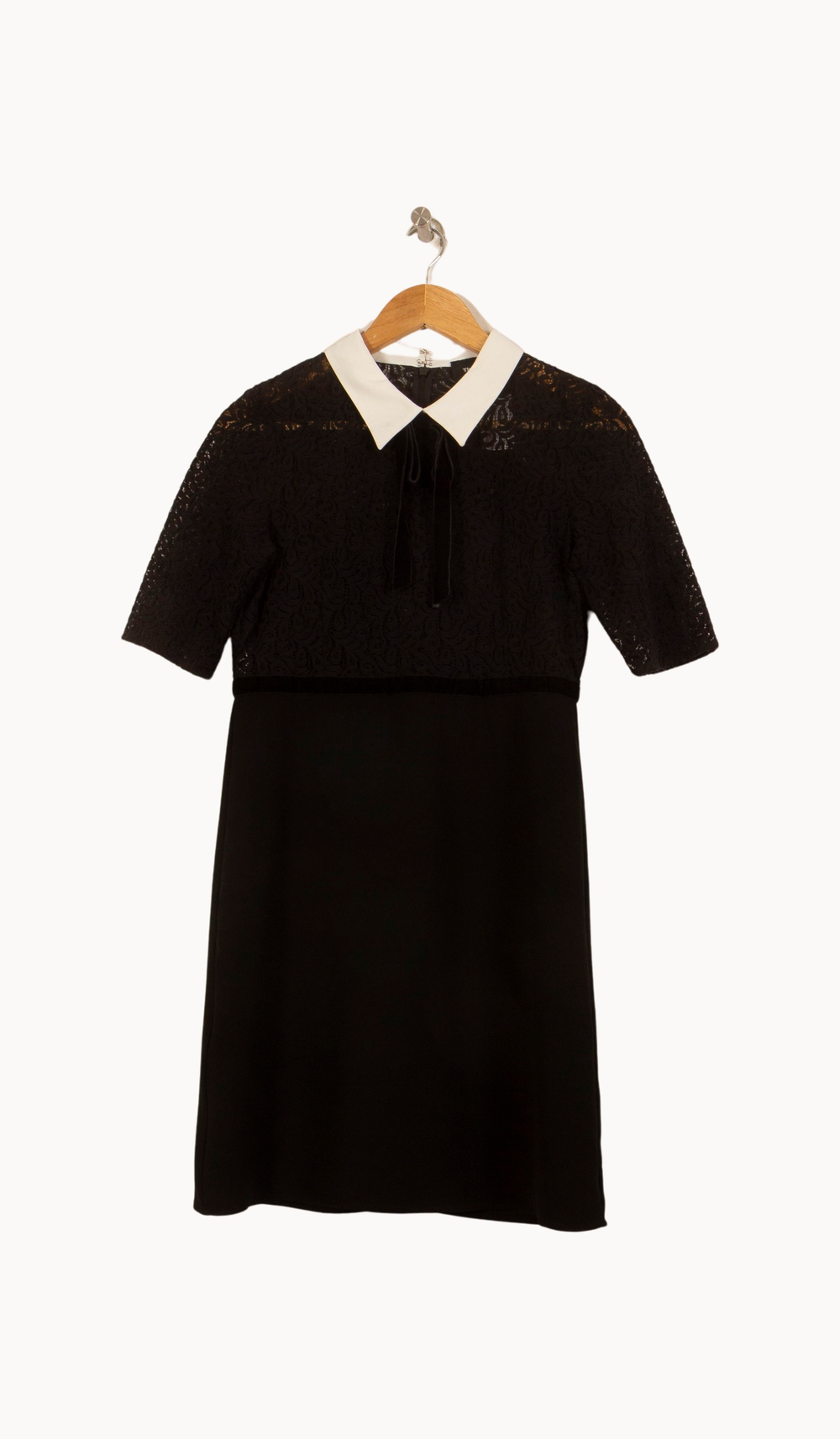 Robe Col Claudine Noire et Blanche - Taille S/36 de la marque The Kooples | PARAD25978 - Vendu par Paradigme - Image 2
