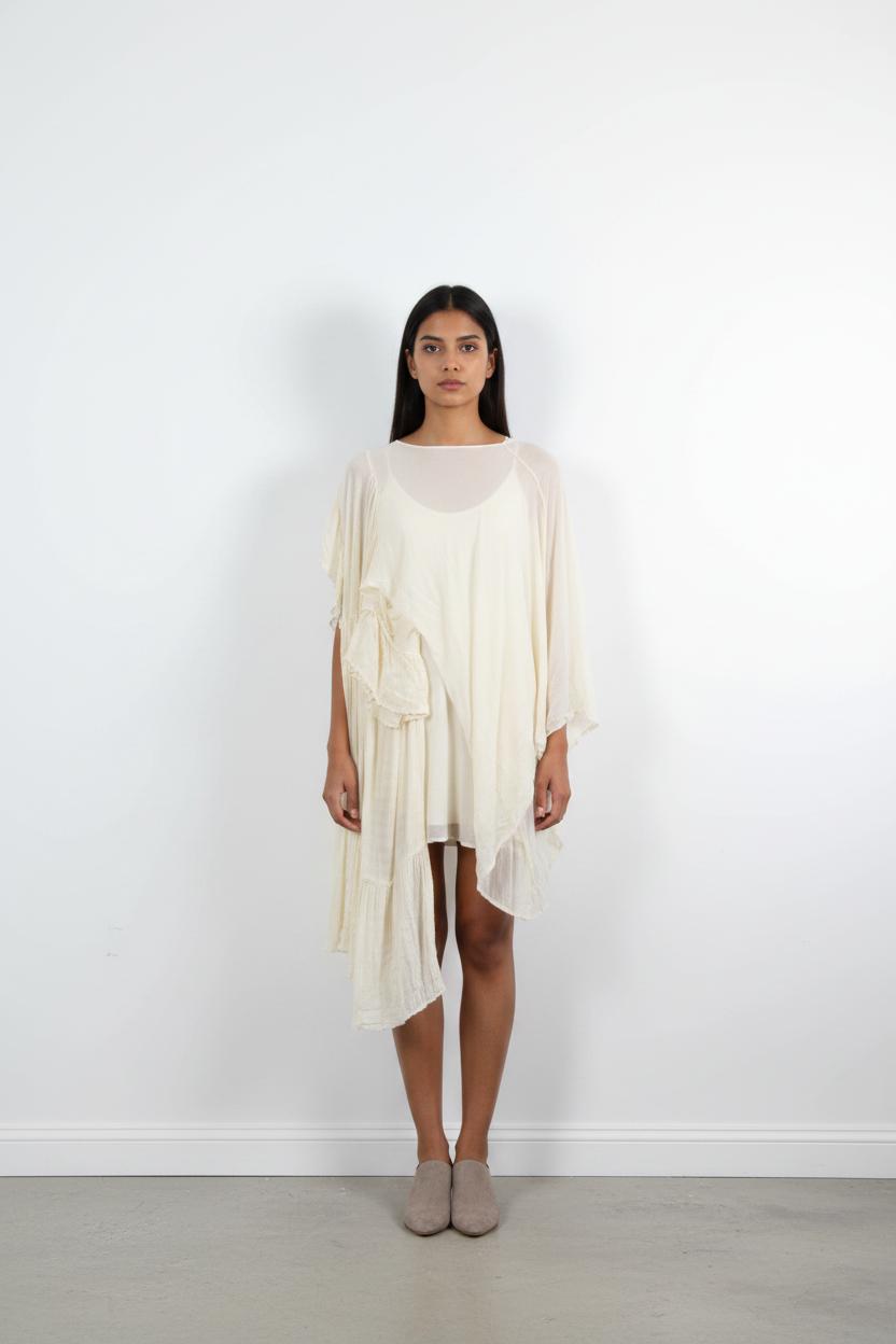 Robe Asymétrique Beige - Taille S/36