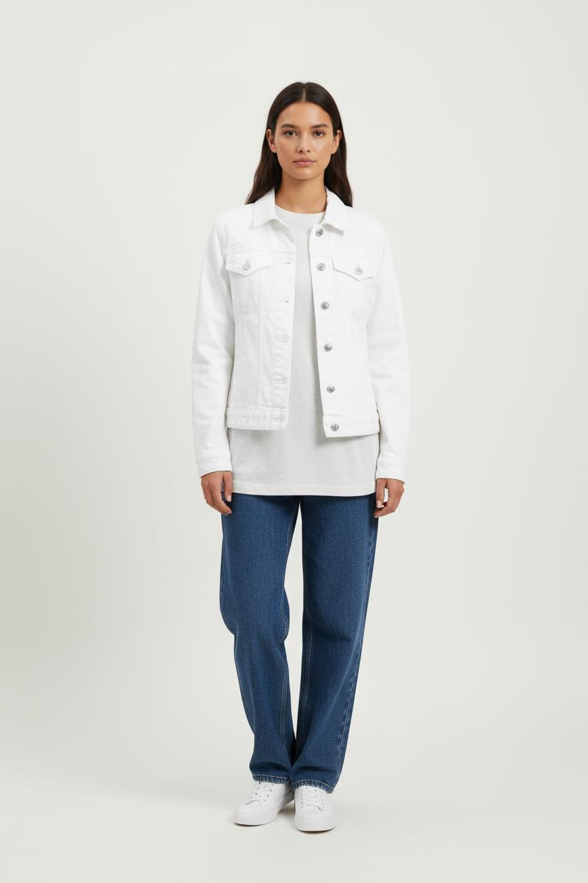Veste en Jean Blanche - Taille S/36 de la marque Zadig&Voltaire | PARAD26097 - Vendu par Paradigme - Image 1