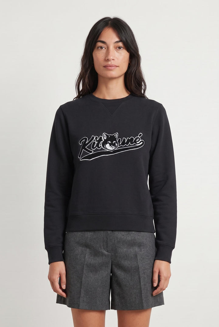 Sweatshirt Noir - Taille M/38 de la marque Maison Kitsuné | PARAD26098 - Vendu par Paradigme - Image 1