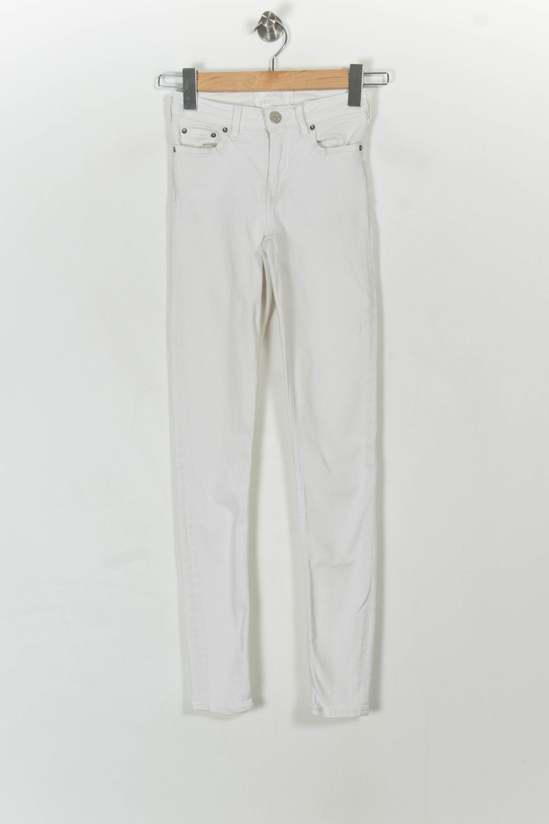 Jean Slim Blanc - Taille XS/34 de la marque Acne Studios | PARAD26101 - Vendu par Paradigme - Image 2