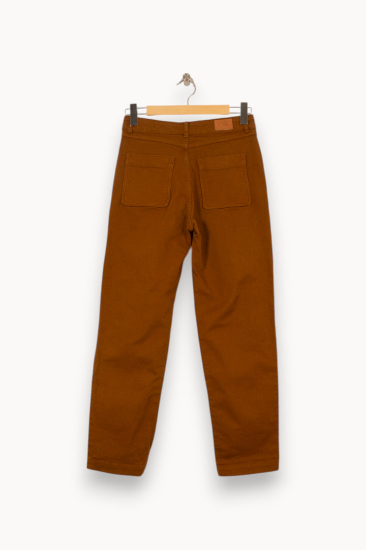 Jean Marron - Taille S/36 de la marque Des petits hauts | PARAD26120 - Vendu par Paradigme - Image 4