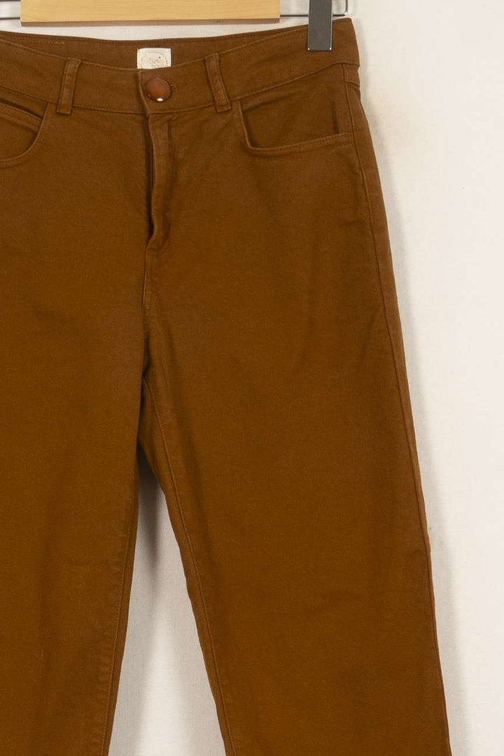 Jean Marron - Taille S/36 de la marque Des petits hauts | PARAD26120 - Vendu par Paradigme - Image 3