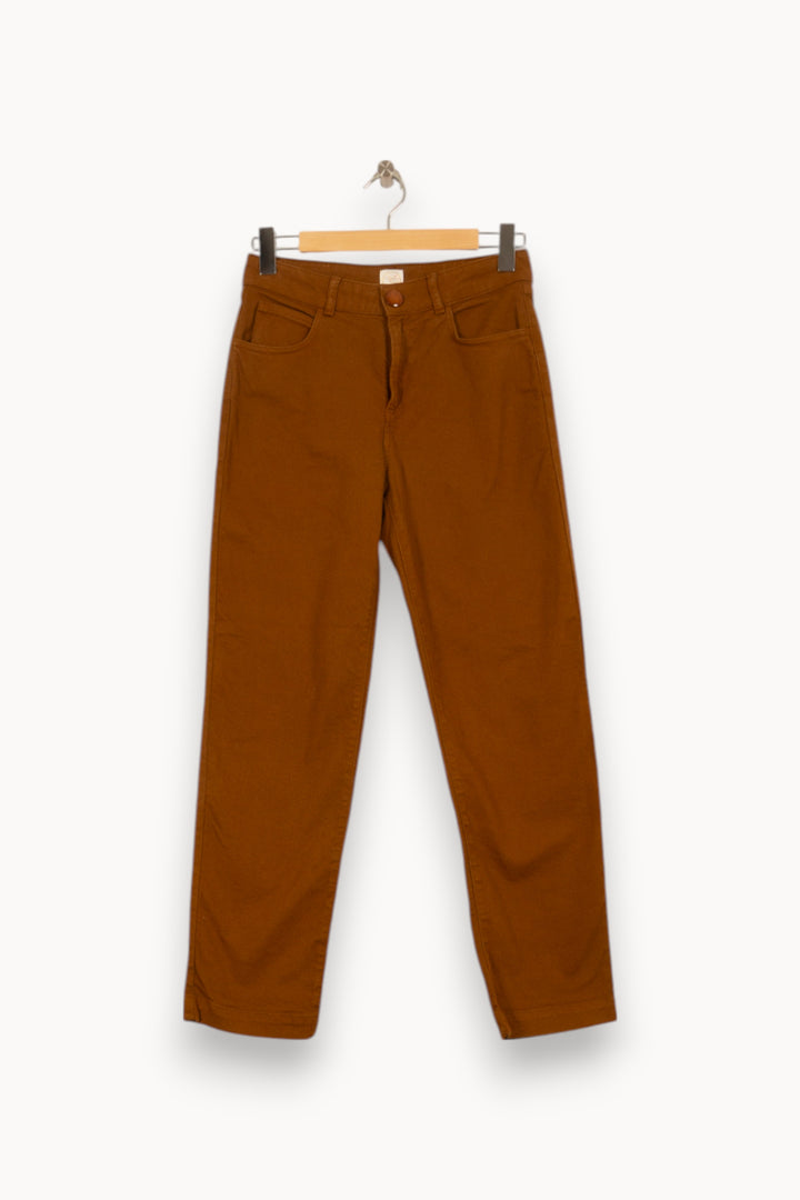 Jean Marron - Taille S/36 de la marque Des petits hauts | PARAD26120 - Vendu par Paradigme - Image 2