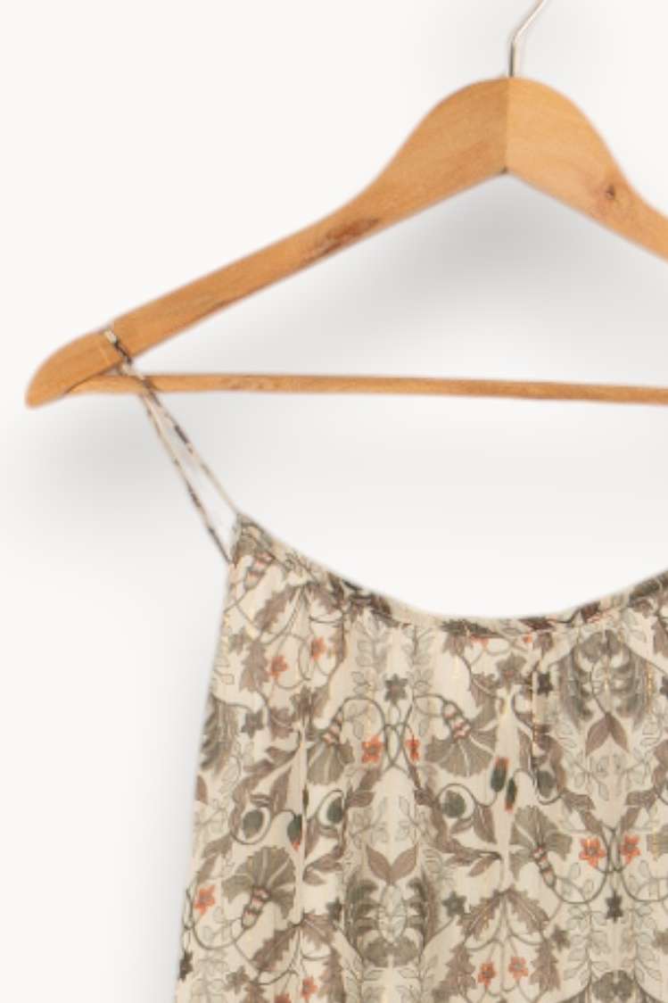 Robe verte à motifs - Taille S/36