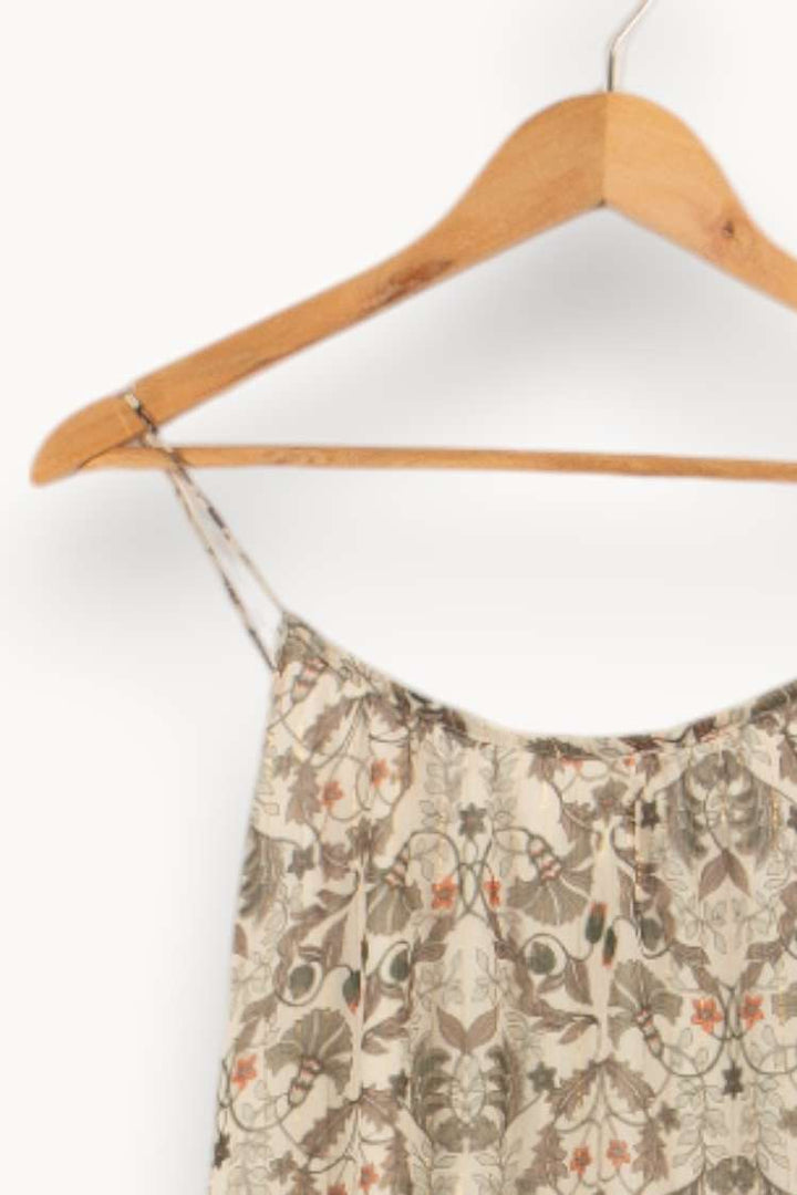 Robe verte à motifs - Taille S/36