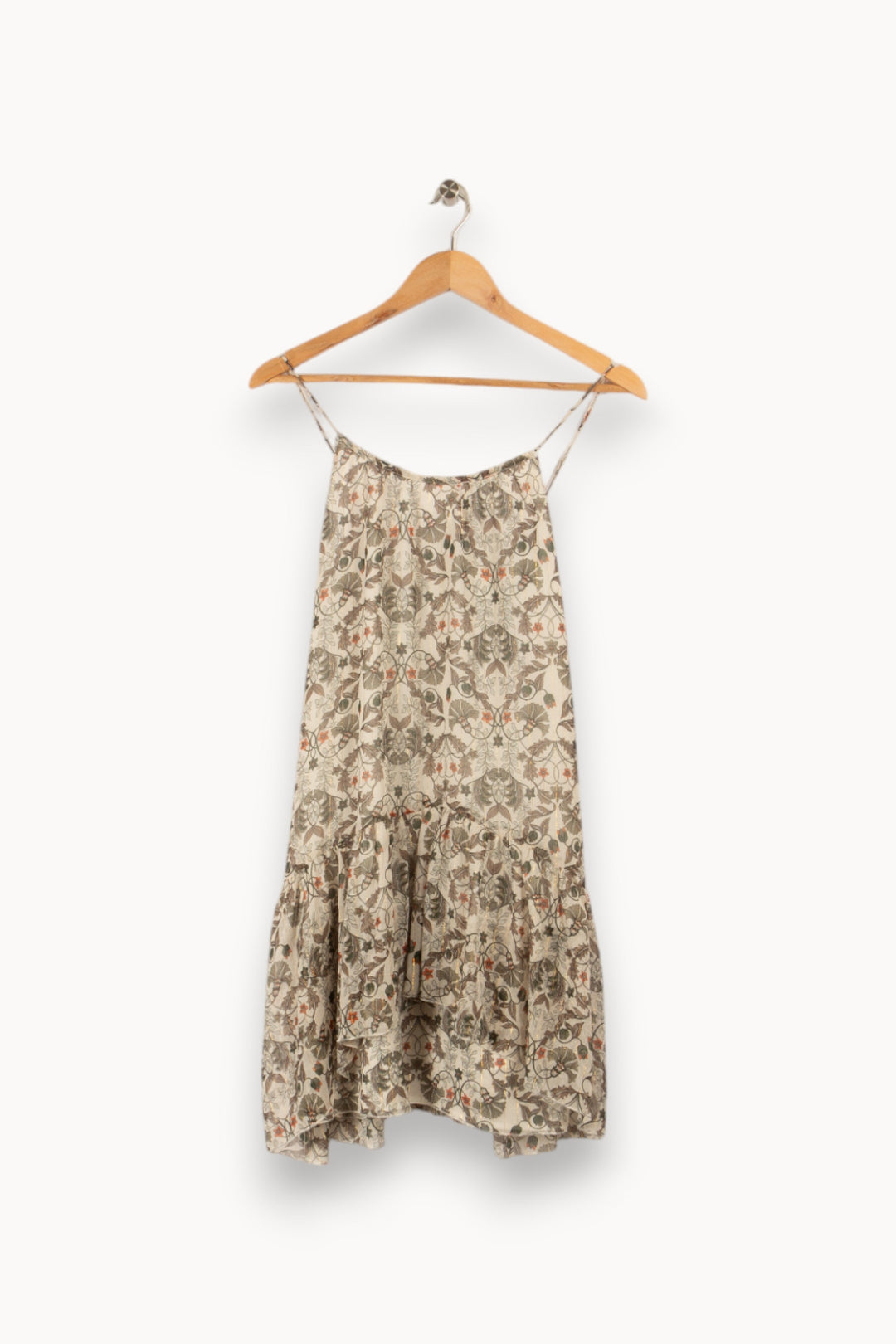 Robe verte à motifs - Taille S/36