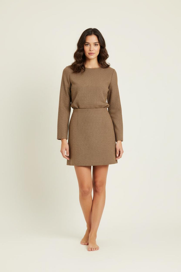 Jupe beige - Taille S/36