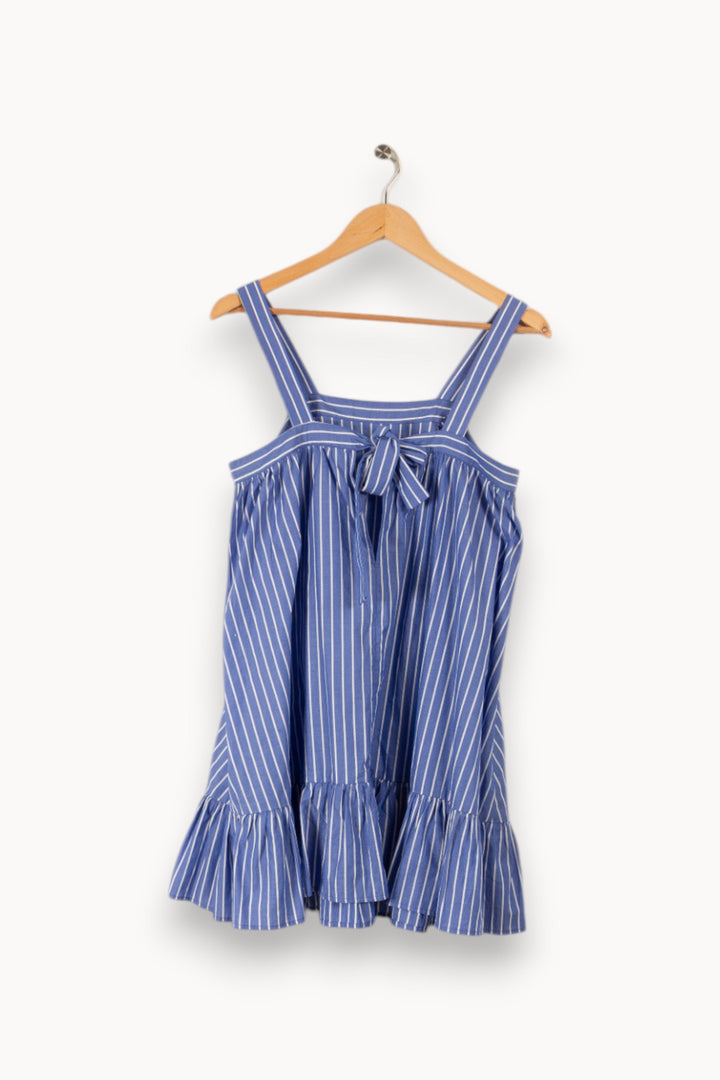 Robe bleue à rayures blanches - Taille XS/34