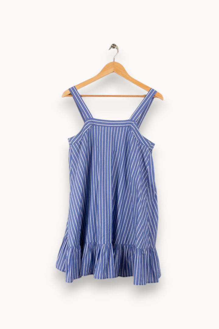 Robe bleue à rayures blanches - Taille XS/34