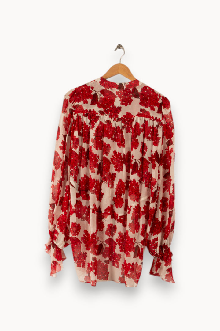 Blouse rouge - Taille S/36 de la marque The Kooples | PARAD26178 - Vendu par Paradigme - Image 3