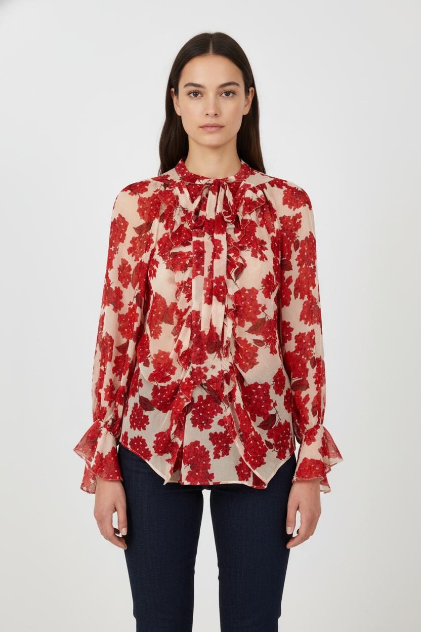 Blouse rouge - Taille S/36