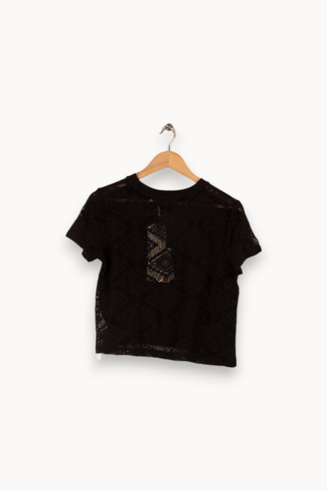 T shirt maille noir de la marque La Fée Maraboutée | PARAD26192 - Vendu par Paradigme - Image 3