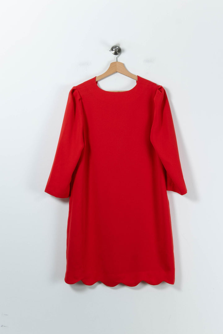 Robe Droite Rouge - Taille L/40 de la marque Claudie Pierlot | PARAD26208 - Vendu par Paradigme - Image 4