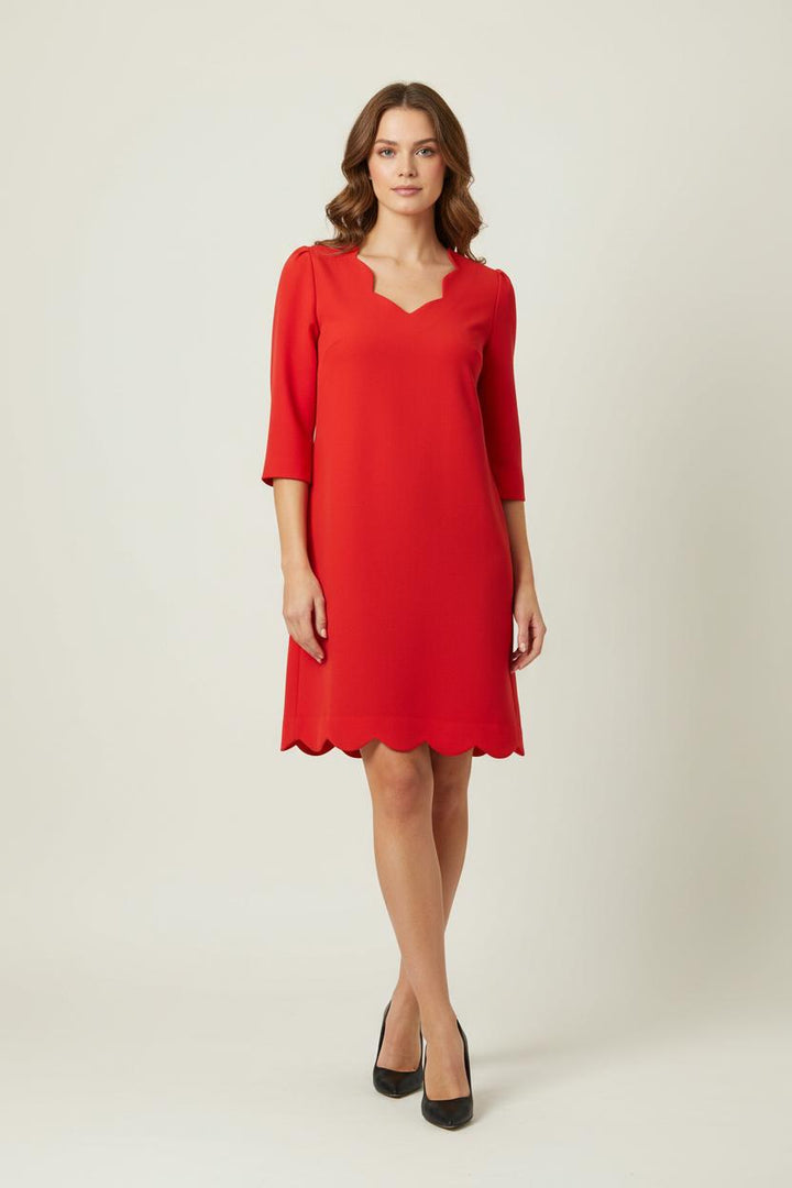 Robe Droite Rouge - Taille L/40 de la marque Claudie Pierlot | PARAD26208 - Vendu par Paradigme - Image 1