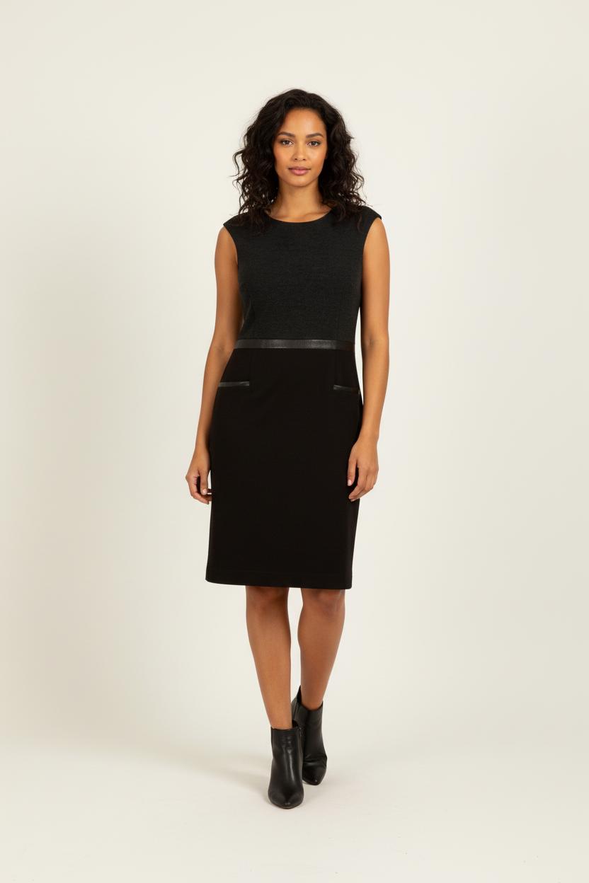 Robe grise et noire - Taille XL/42