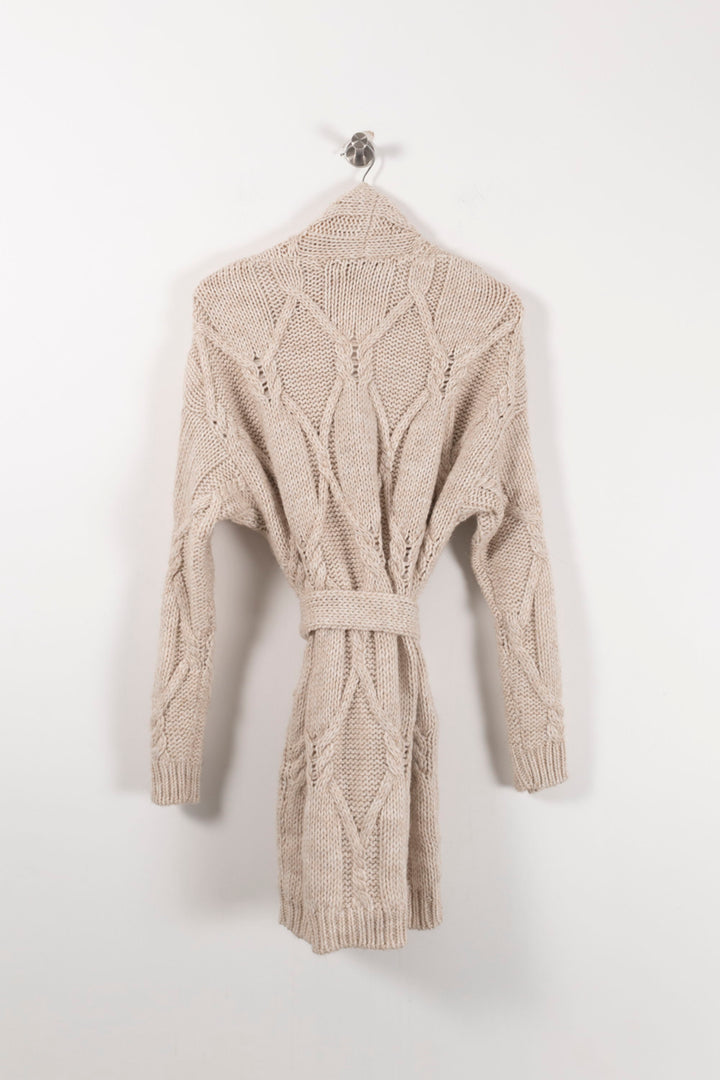 Cardigan Beige - Taille L/40 de la marque La Fée Maraboutée | PARAD26238 - Vendu par Paradigme - Image 4