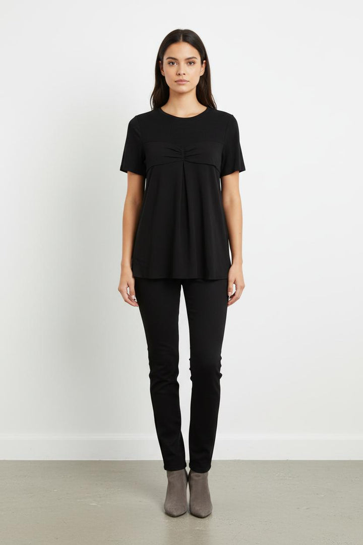 Robe noire bi-matière - Taille M/38