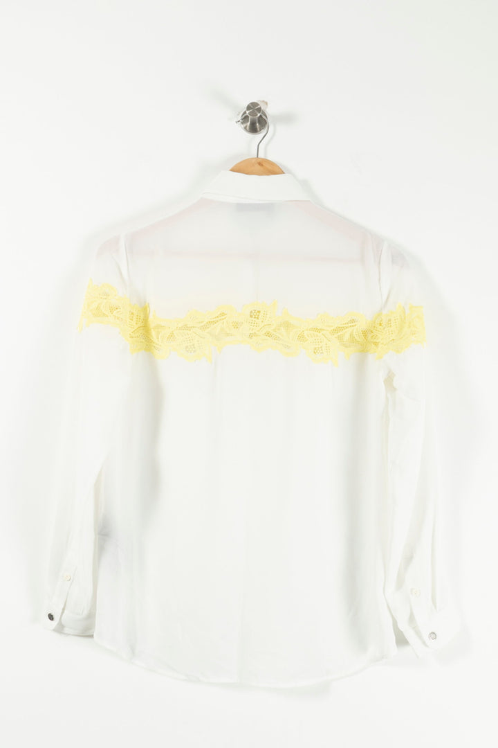 Chemise Blanche et Jaune - Taille XXS/32 de la marque The Kooples | PARAD26253 - Vendu par Paradigme - Image 4