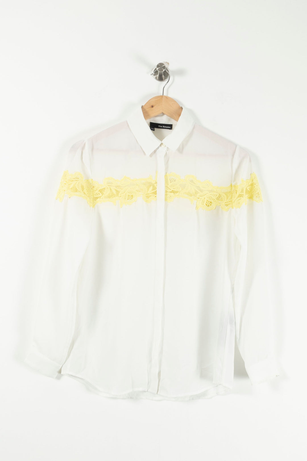 Chemise Blanche et Jaune - Taille XXS/32 de la marque The Kooples | PARAD26253 - Vendu par Paradigme - Image 2