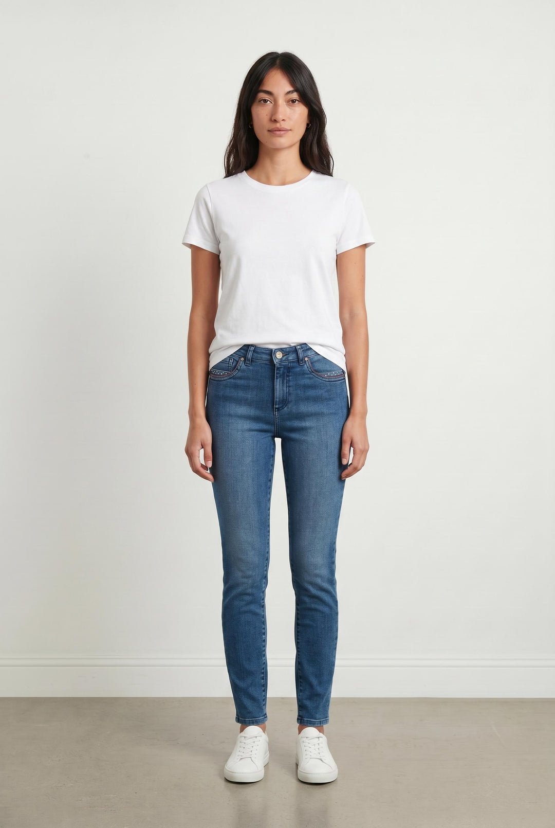 Jean Slim Bleu - Taille M/38 de la marque IKKS | PARAD26258 - Vendu par Paradigme - Image 1