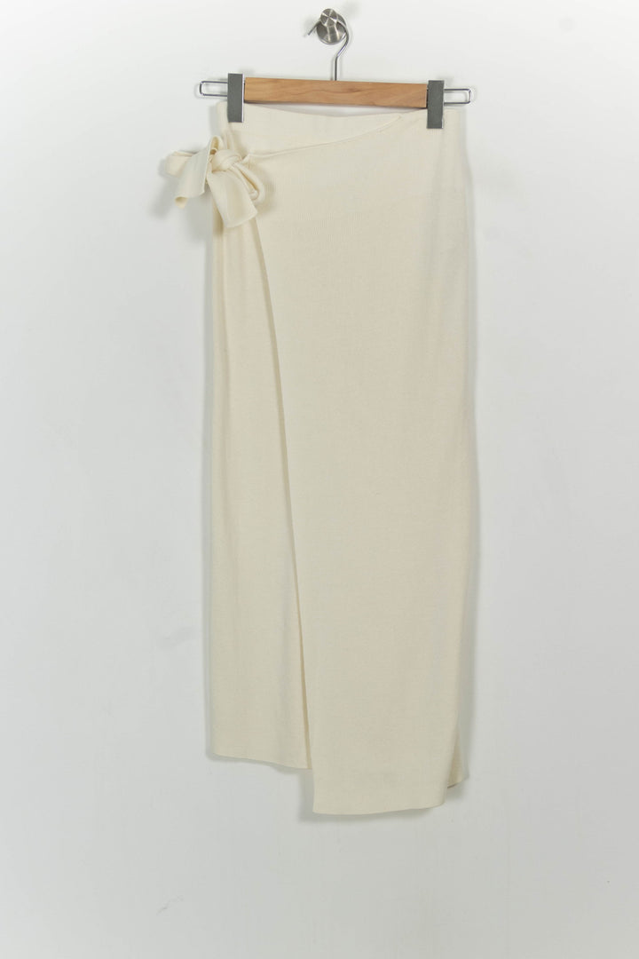 Jupe Portefeuille Longue Blanche - Taille XS/34 de la marque ba&sh | PARAD26300 - Vendu par Paradigme - Image 2