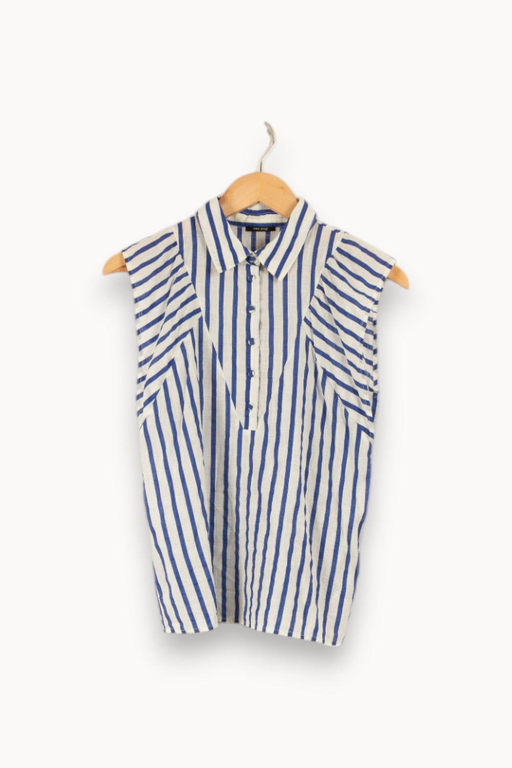 Blouse rayée bleue et blanche - Taille XS/34