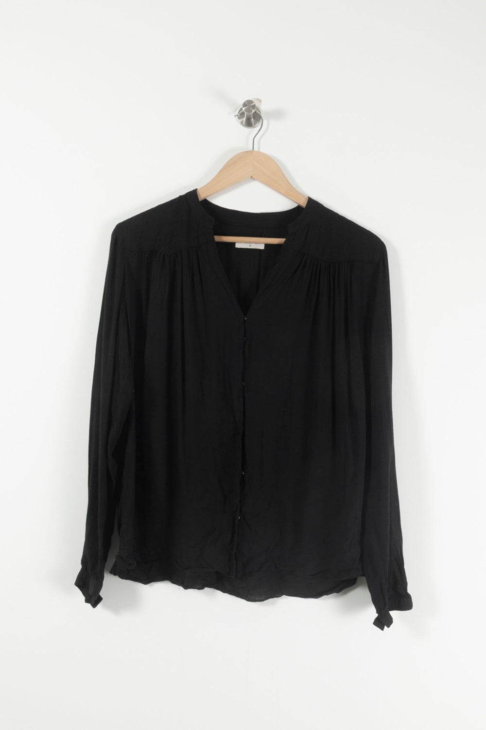 Blouse Noire - Taille XS/34 de la marque ba&sh | PARAD26358 - Vendu par Paradigme - Image 2