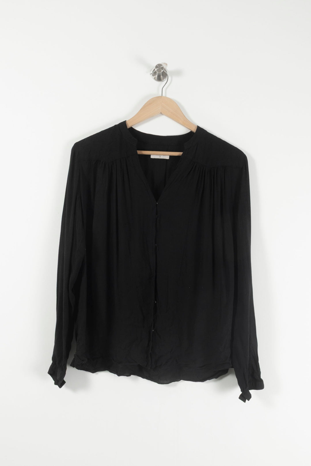 Blouse Noire - Taille XS/34 de la marque ba&sh | PARAD26358 - Vendu par Paradigme - Image 2