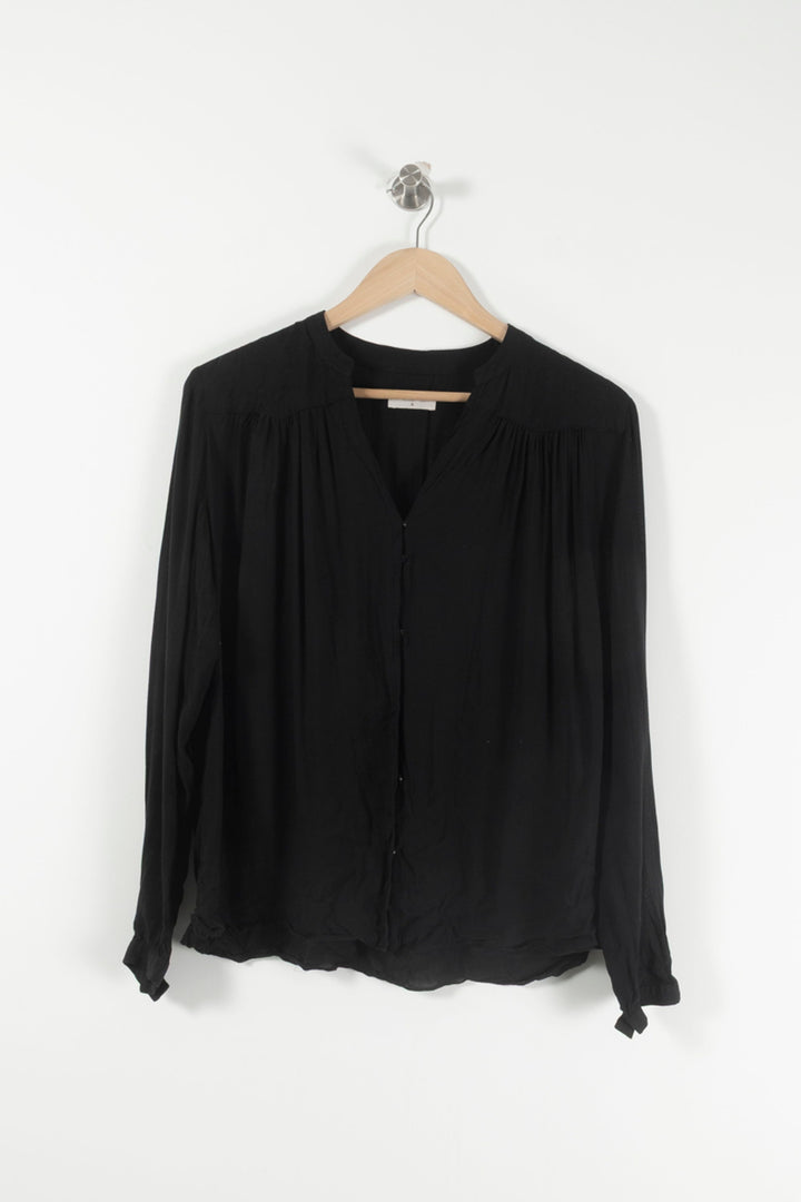 Blouse Noire - Taille XS/34 de la marque ba&sh | PARAD26358 - Vendu par Paradigme - Image 2