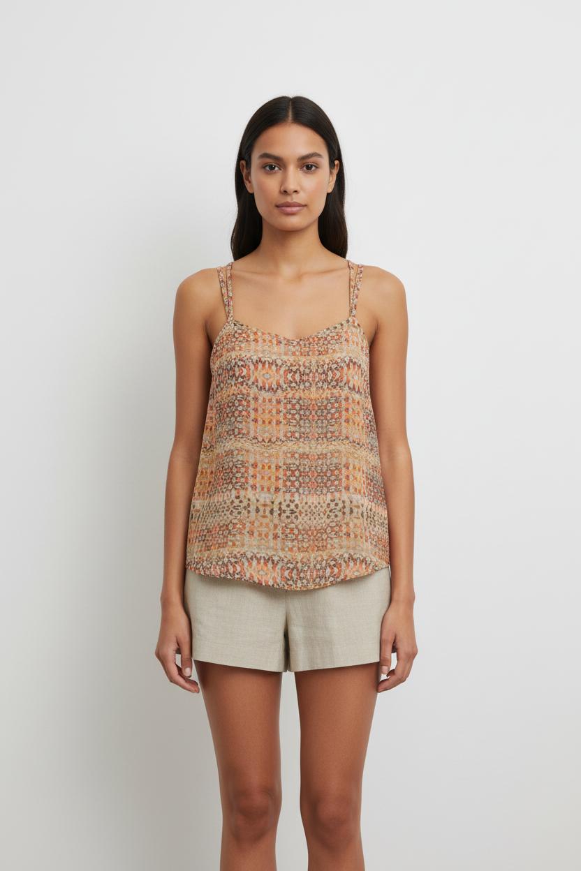 Top orange - Taille S/36