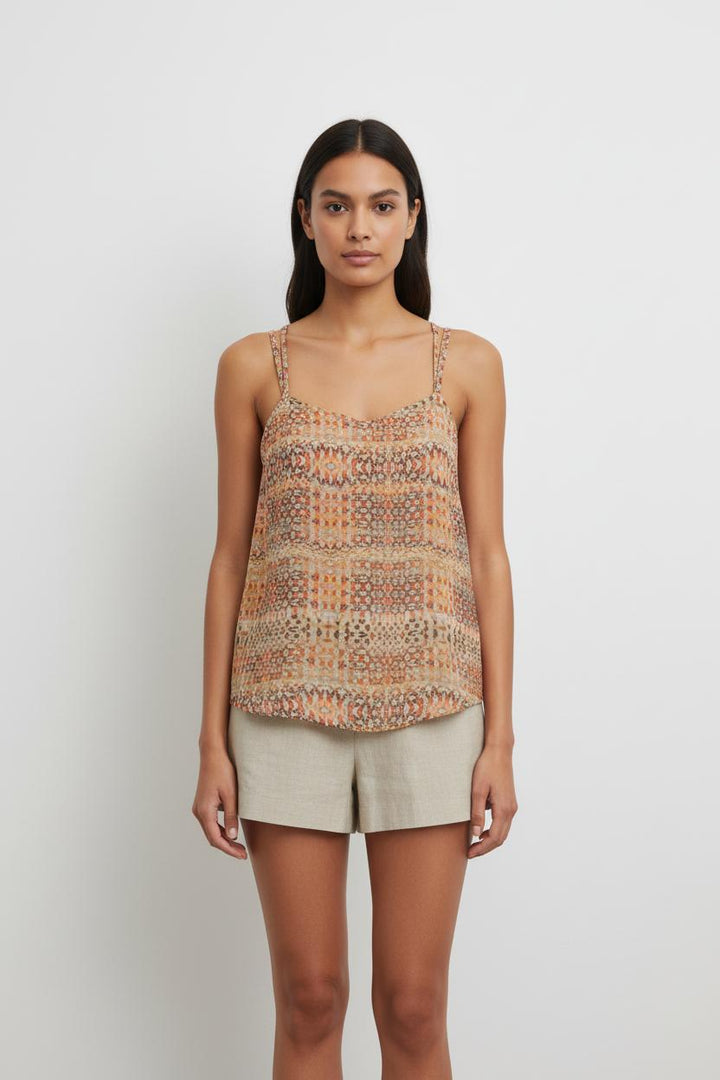 Top orange - Taille S/36