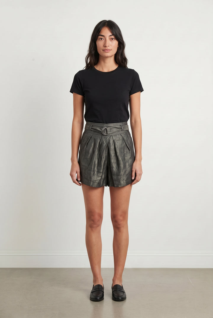 Jupe Courte Grise - Taille S/36 de la marque IKKS | PARAD26385 - Vendu par Paradigme - Image 1