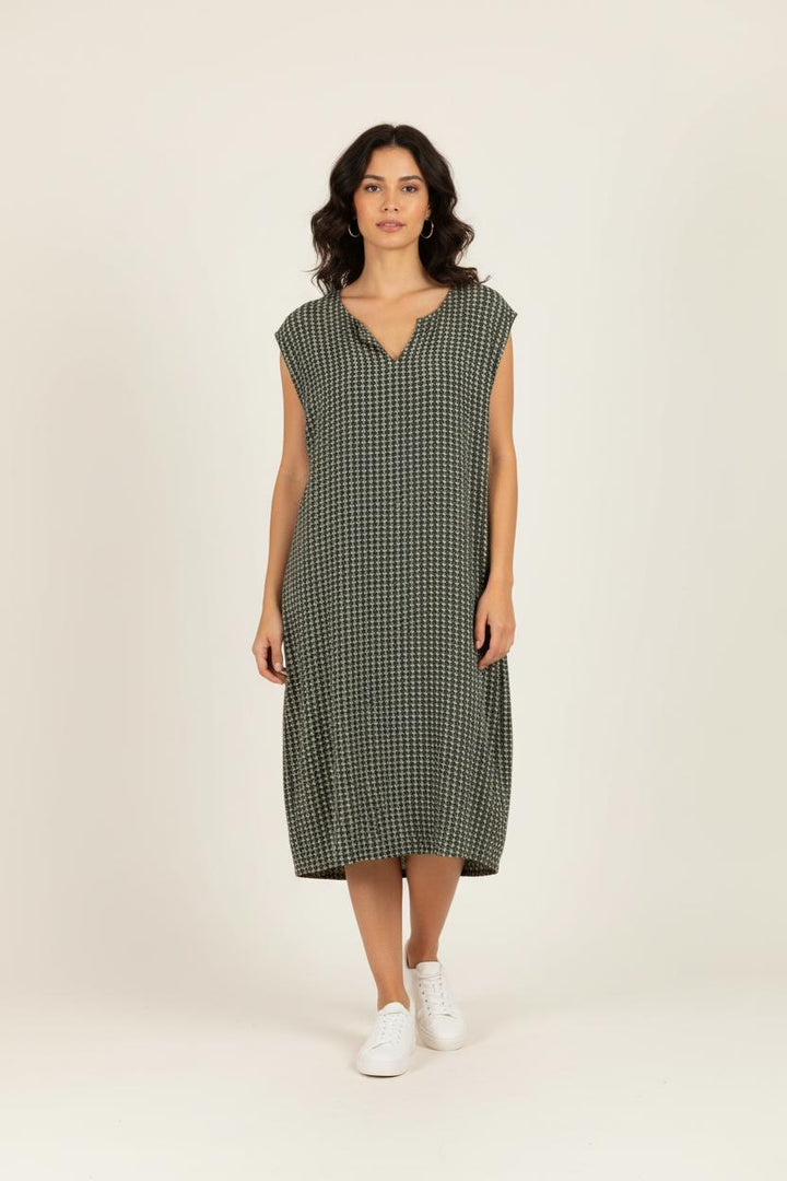 Robe verte à motifs - Taille M/38