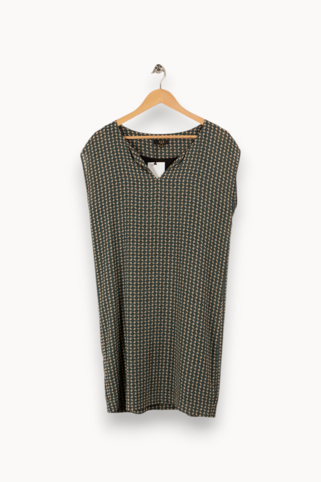 Robe verte à motifs - Taille M/38