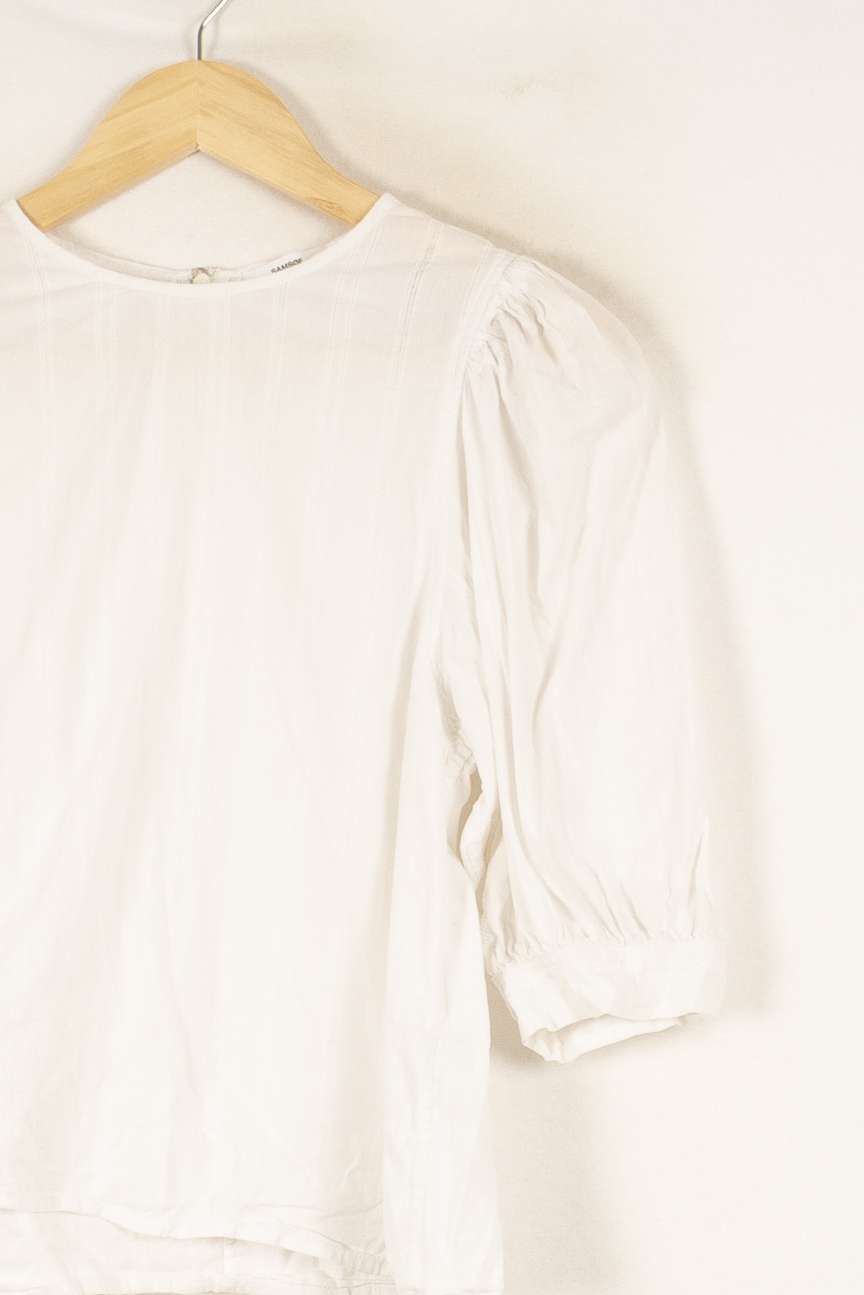 Blouse blanche - Taille S/36 de la marque Samsoe Samsoe | PARAD26460 - Vendu par Paradigme - Image 2