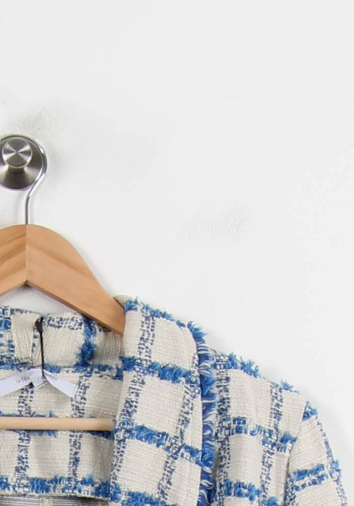 Veste Bleu et Blanc - Taille S/36 de la marque La Fée Maraboutée | PARAD26462 - Vendu par Paradigme - Image 3