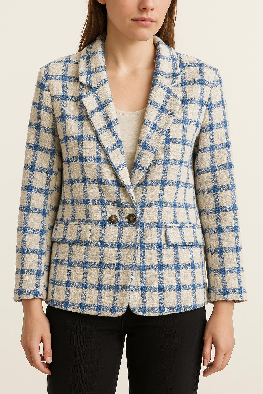 Veste Bleu et Blanc - Taille S/36 de la marque La Fée Maraboutée | PARAD26462 - Vendu par Paradigme - Image 1