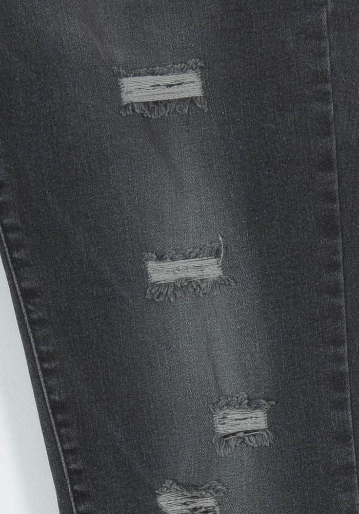 Jean Délavé Gris - Taille S/36 de la marque IKKS | PARAD26468 - Vendu par Paradigme - Image 3