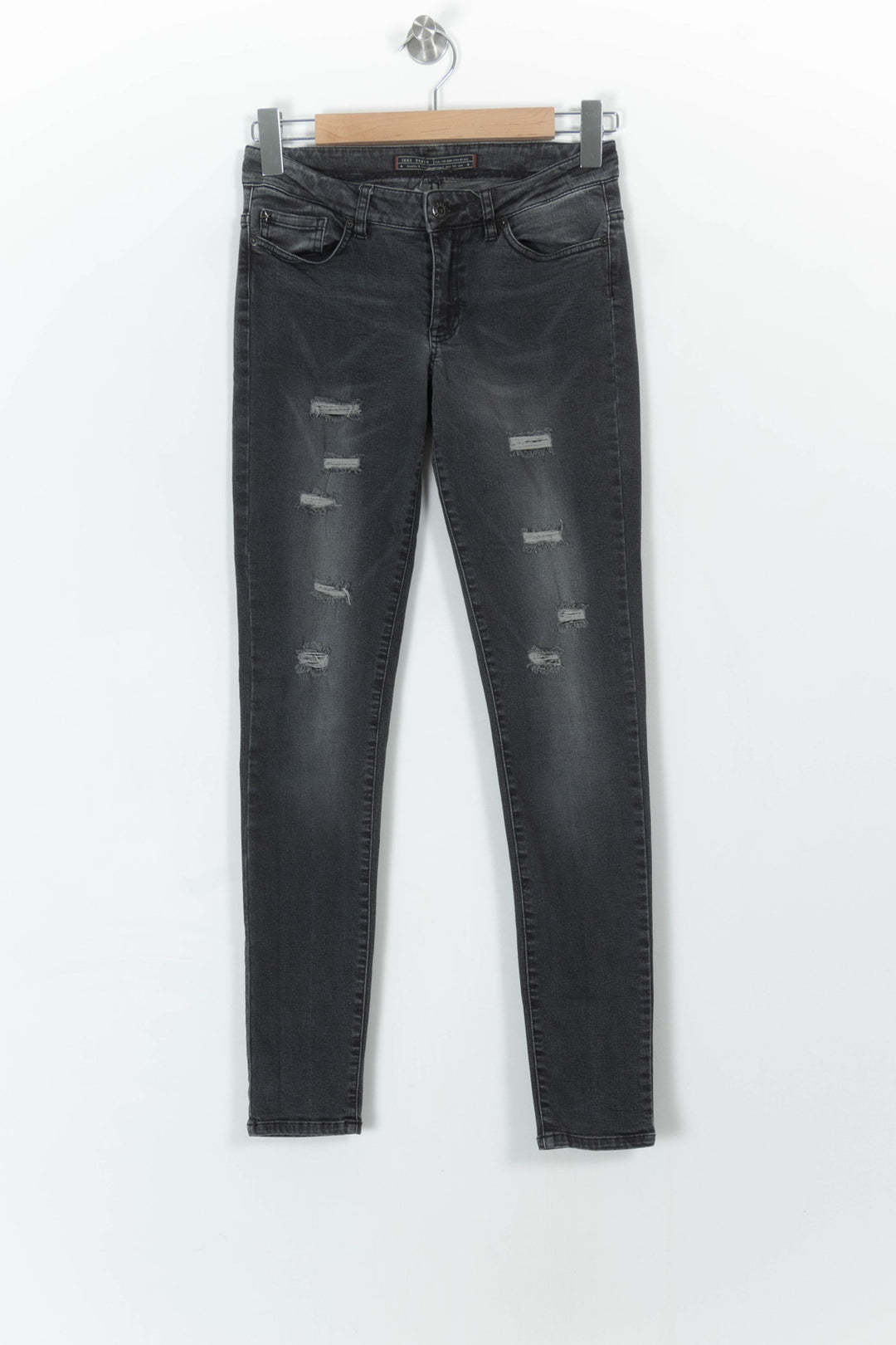 Jean Délavé Gris - Taille S/36 de la marque IKKS | PARAD26468 - Vendu par Paradigme - Image 2