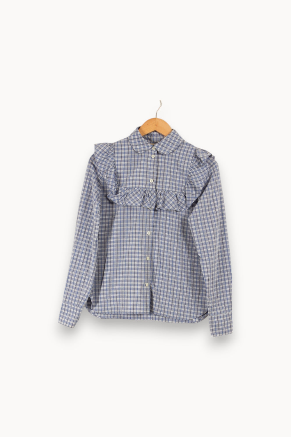 Chemise bleue à carreaux - Taille XS/34