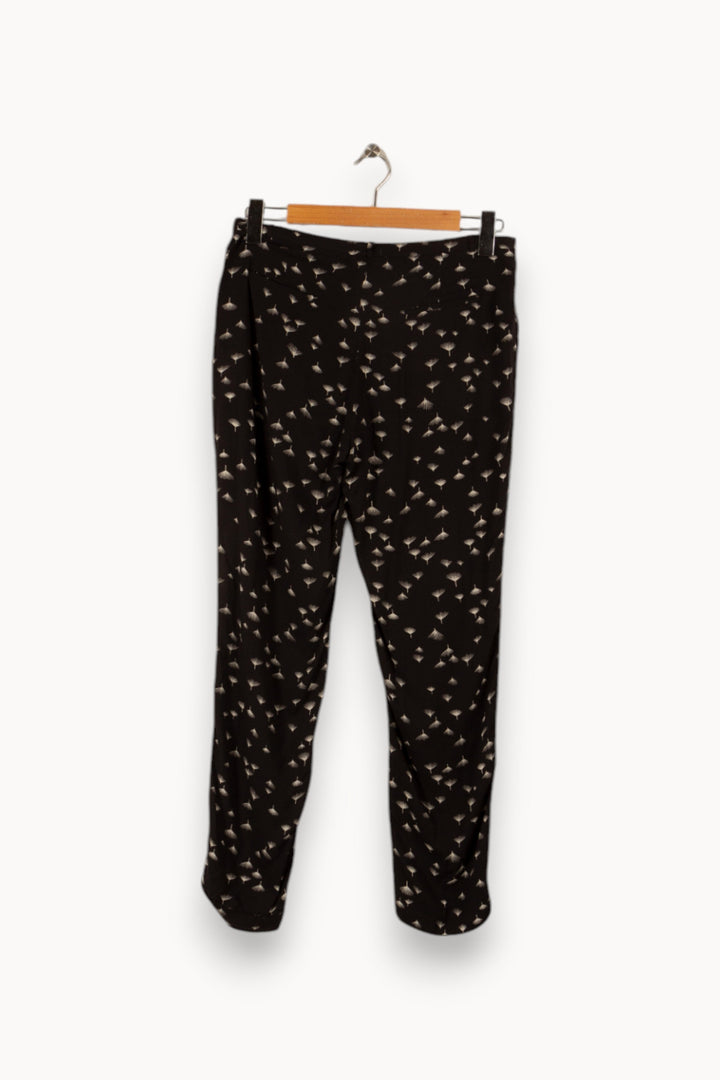 Pantalon noir à motifs - Taille XS