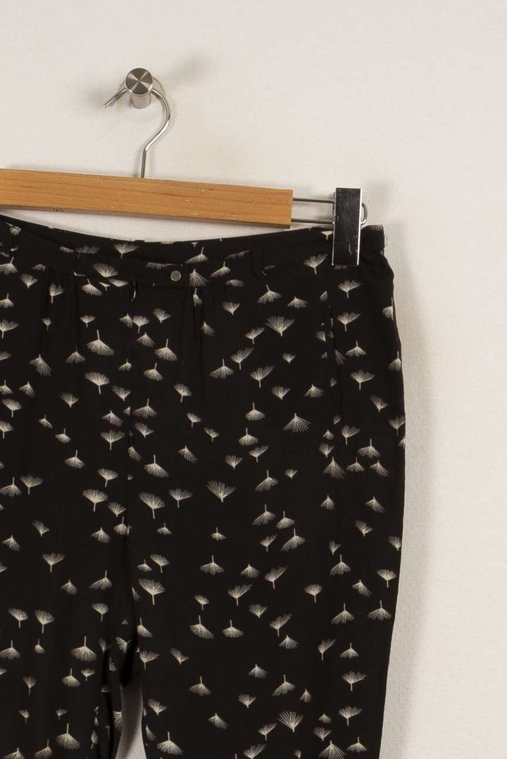 Pantalon noir à motifs - Taille XS