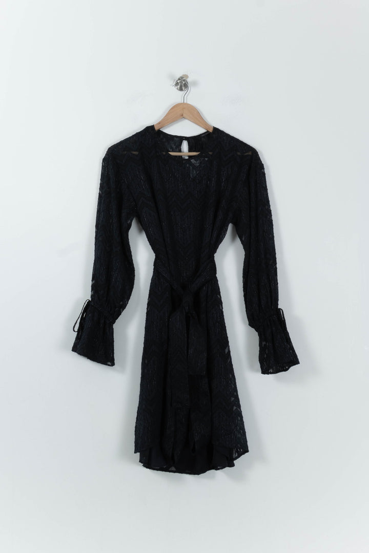 Robe Courte Noire - Taille M/38 de la marque IKKS | PARAD26888 - Vendu par Paradigme - Image 2