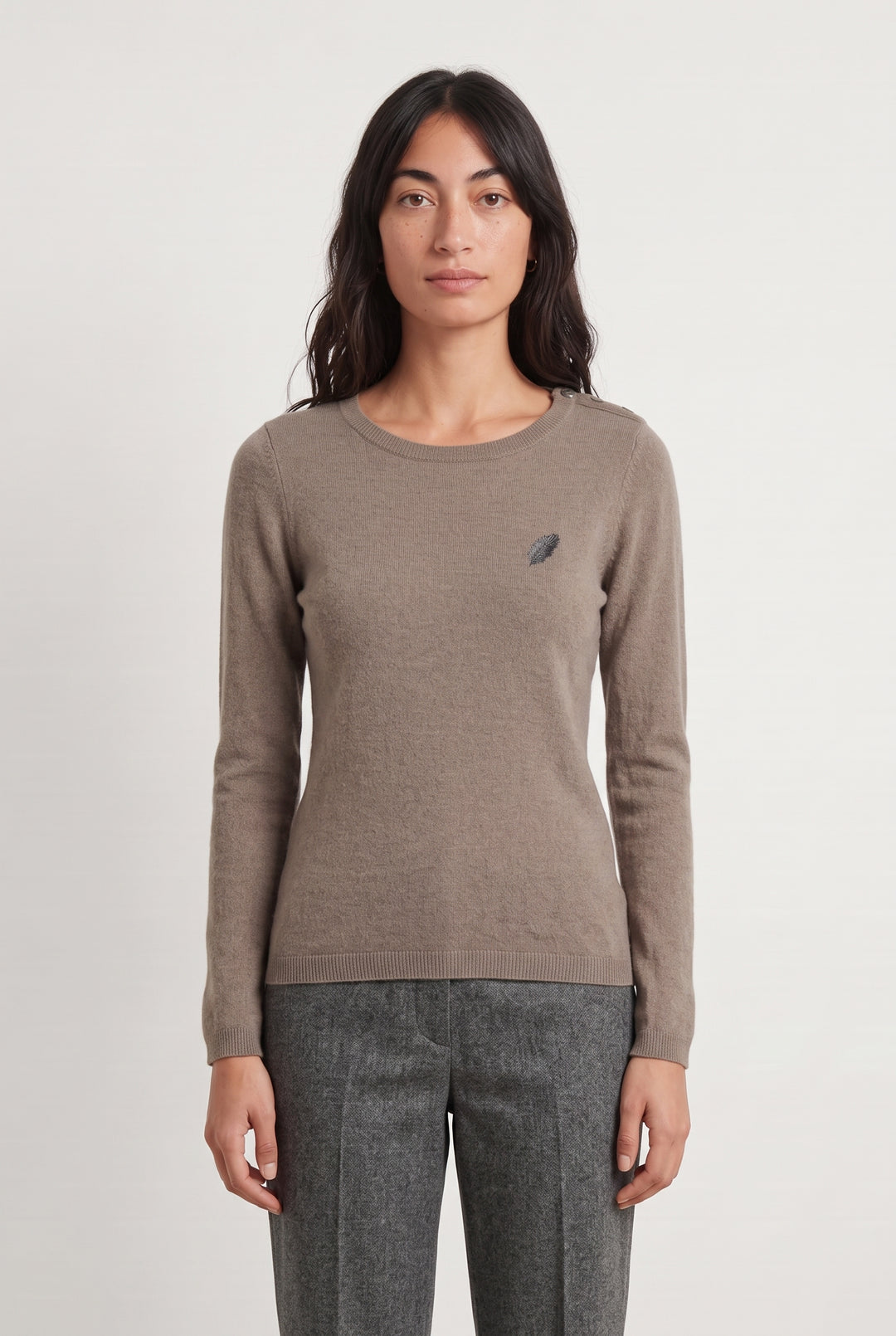 Pull Marron - Taille XS/34 de la marque Ines de la Fressange Paris | PARAD26905 - Vendu par Paradigme - Image 1