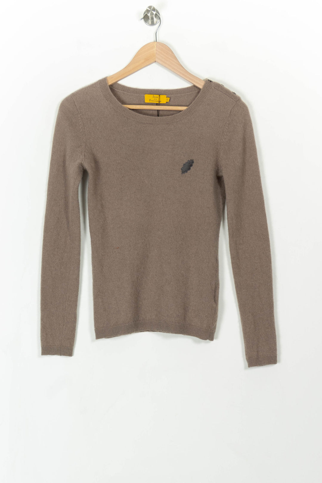 Pull Marron - Taille XS/34 de la marque Ines de la Fressange Paris | PARAD26905 - Vendu par Paradigme - Image 2