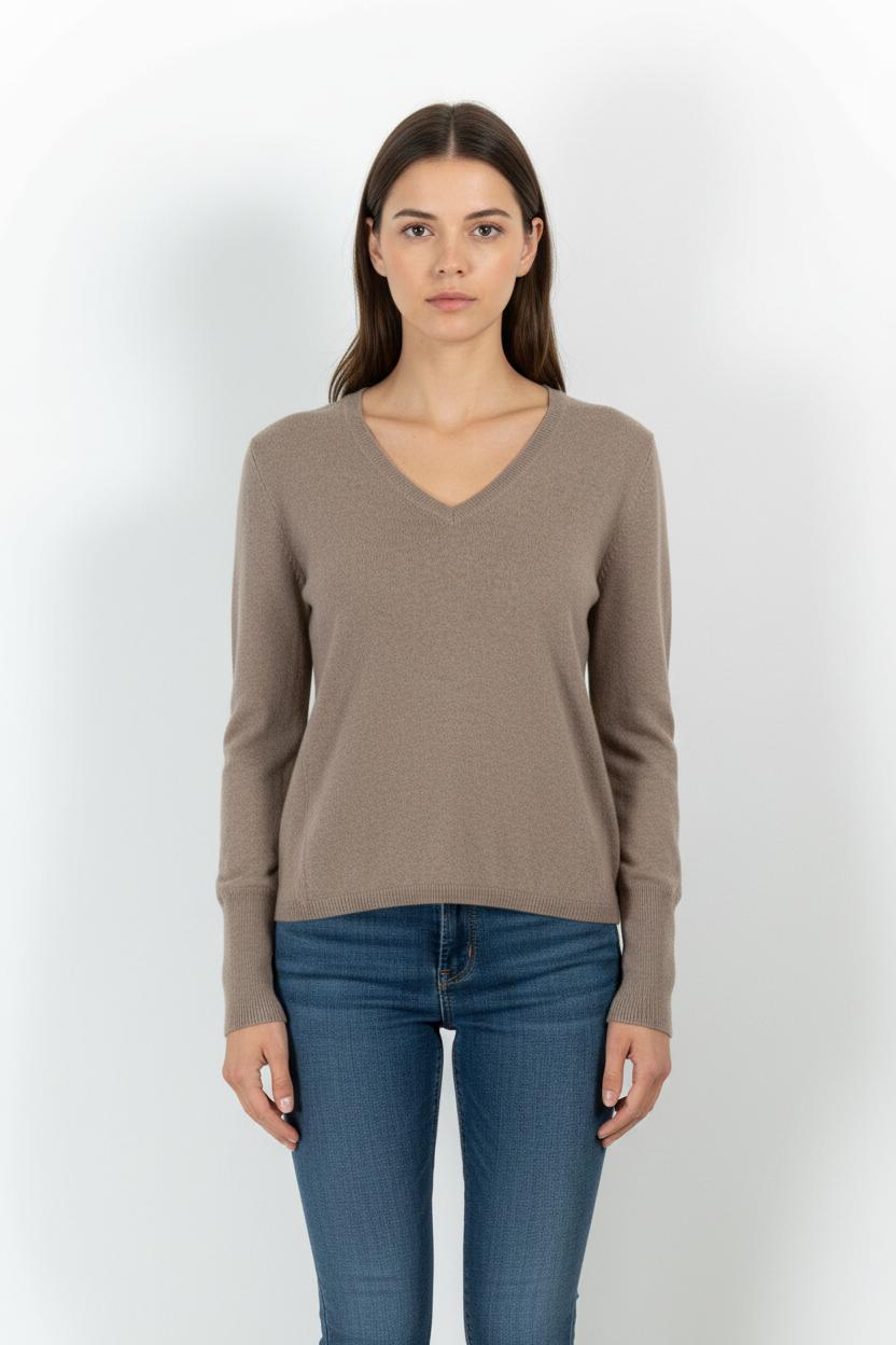 Pull Marron - Taille L/40 de la marque Eric Bompard | PARAD26906 - Vendu par Paradigme - Image 1