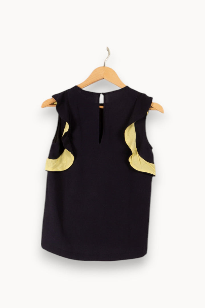 Top bleu et jaune - Taille S/36