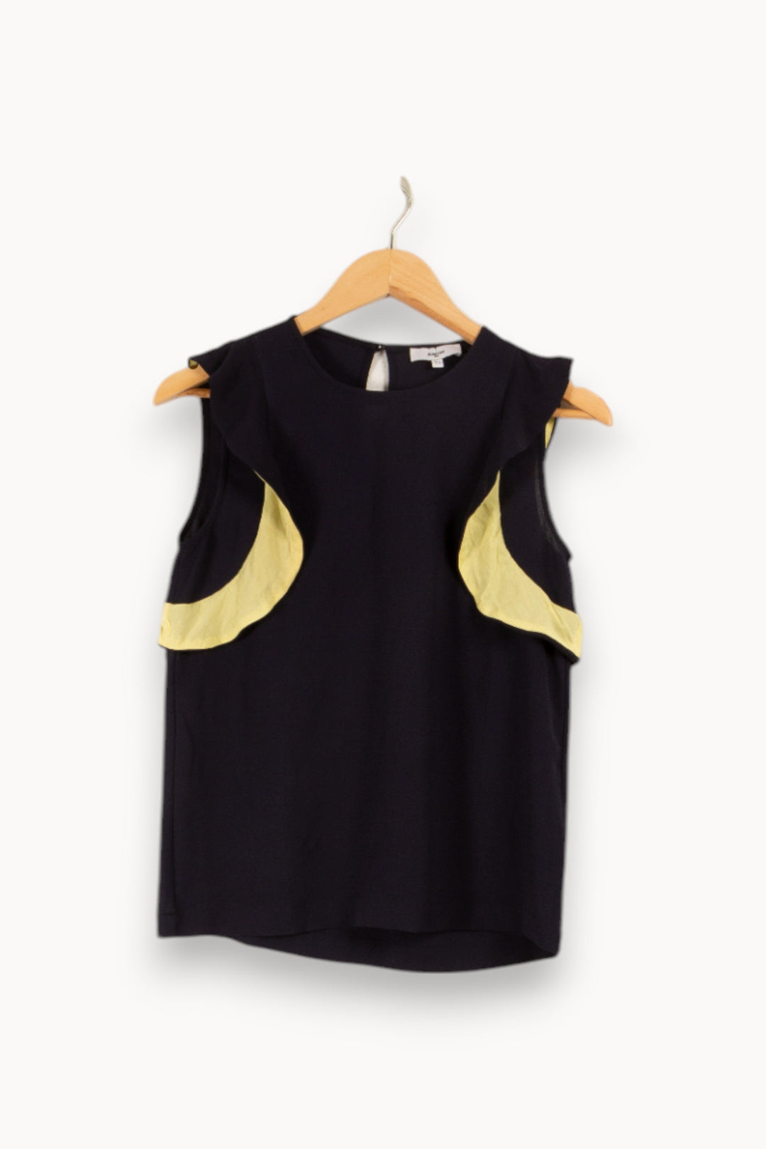 Top bleu et jaune - Taille S/36