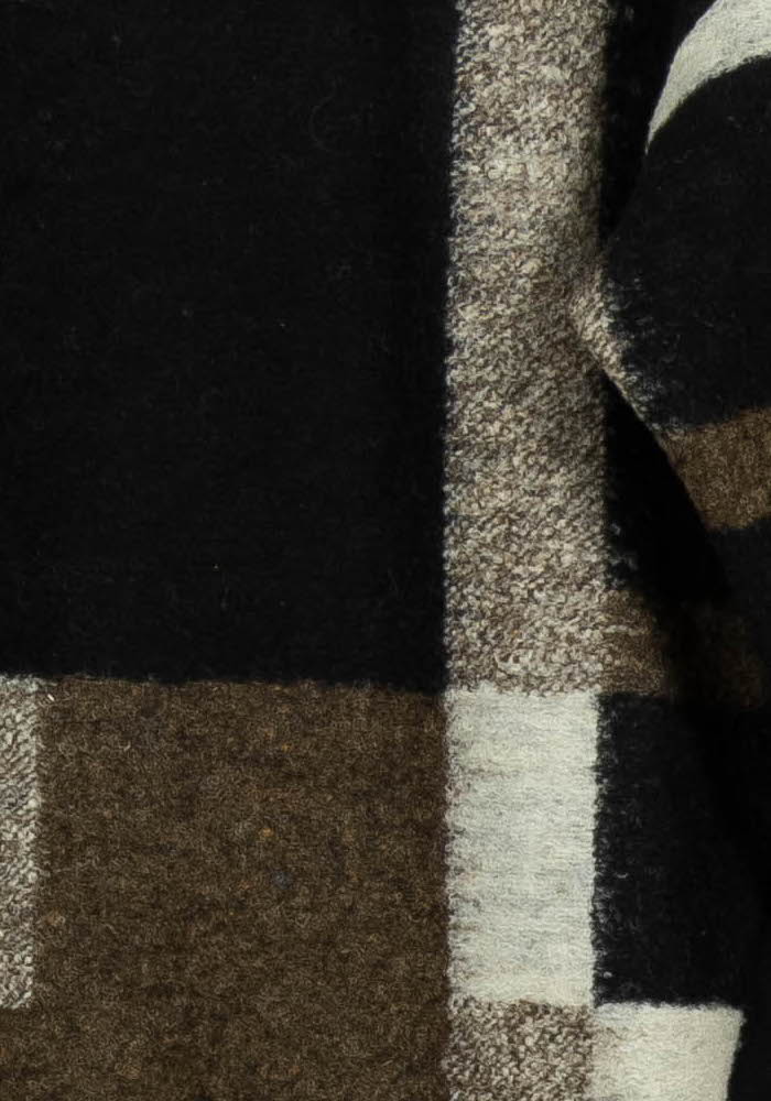 Robe Droite Marron et Noire - Taille L/40 de la marque La Fée Maraboutée | PARAD26922 - Vendu par Paradigme - Image 3